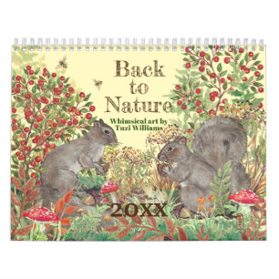 Zurück zu natürlichen Tierdarstellungen Niedliche Kalender