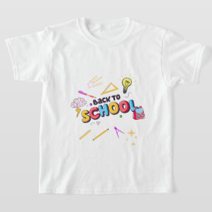 Zurück zu Schulbedarf Shirt farbenfroher Doodle