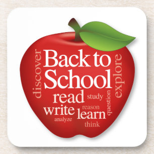 Zurück zu Schule Getränkeuntersetzer