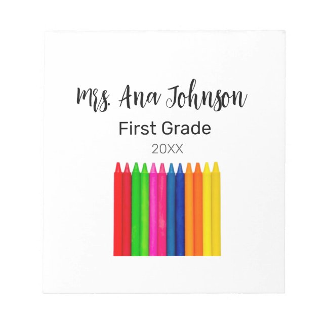 Zurück zu Schulkrippen geben Jahr für Jahr den Nam Notizblock (Vorderseite)