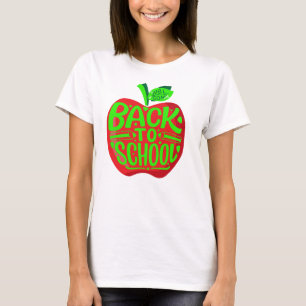 Zurück zu Schullehrern Red Green Apple T - Shirt