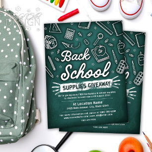 Zurück zu Schulmaterial, das grüne Tafel schenkt Flyer
