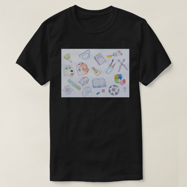 Zurück zu Schulmaterial, Schule T-Shirt (Design vorne)