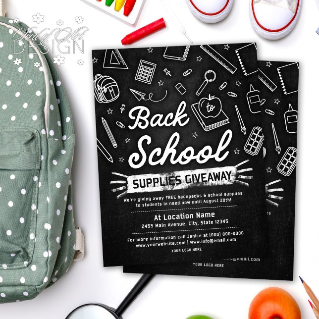 Zurück zu Schulmaterial - Schwarzweiß Flyer (Von Creator hochgeladen)