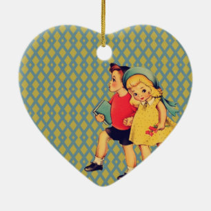 zurück zu Schulretro Muster Kitsch-Vintagen Keramik Ornament