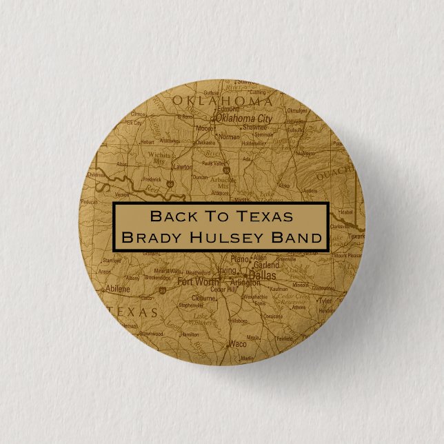 Zurück zu Texas-Knopf Button (Vorderseite)