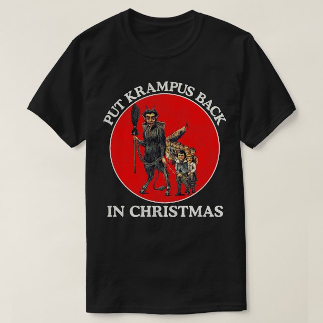 Zurück zu Weihnachten T-Shirt (Design vorne)