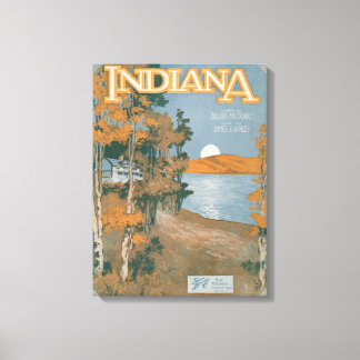 Zurück Zuhause in Indiana Leinwanddruck