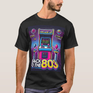 Zurück zum 80er Retro Arcade T - Shirt Neon Coin-U