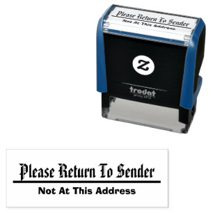 Zurück zum Absender - an dieser Adresse nicht mehr Permastempel