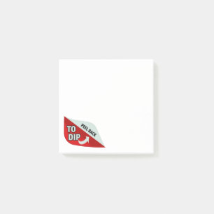 Zurück zum Abtauchen abziehen Post-it Klebezettel