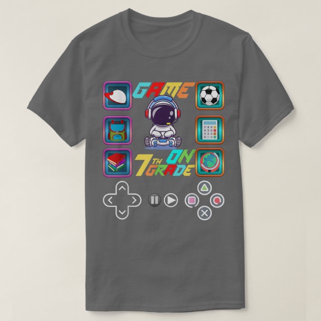 Zurück zum Astronauten, 7. Klasse auf Unlocke T-Shirt (Design vorne)