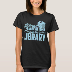 Zurück zum Bibliotheksleseentwurf Grafikdesign T-Shirt