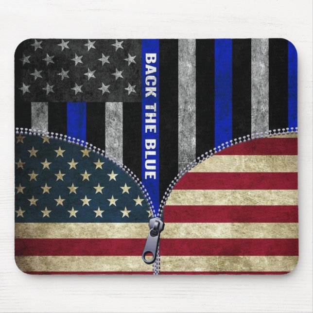 Zurück zum Blau Mousepad (Vorne)