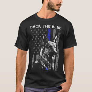 Zurück zum Blue Thins Blue Lines Flag German Sheph T-Shirt