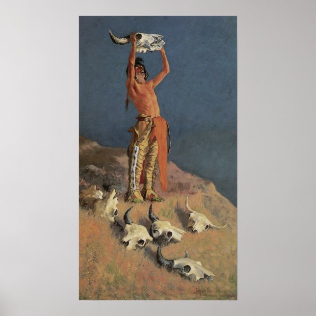 Zurück zum Buffalo von Frederic Remington Poster (Vorne)
