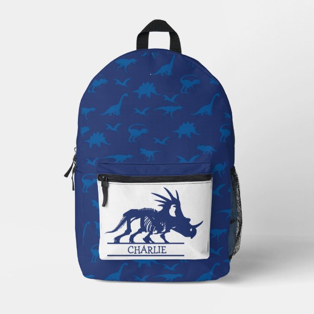 Zurück zum Dino-Thema gedruckter Rucksack (Vorderseite)