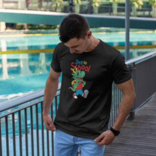Zurück zum Drachen-Cartoon der Schule T-Shirt