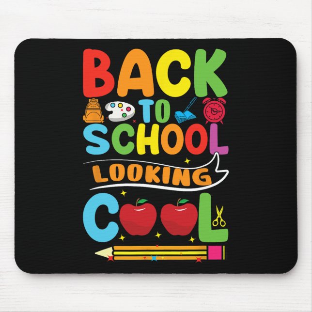 Zurück zum ersten Schultag Kinder Mousepad (Vorne)