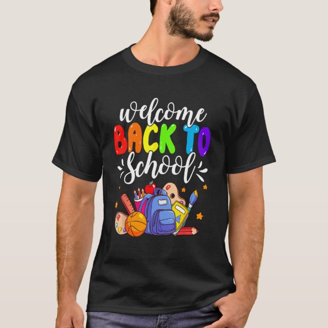 Zurück zum ersten Schultag T-Shirt (Vorderseite)