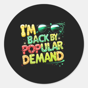 Zurück zum Lächeln in der Schule, wieder nach dem  Runder Aufkleber