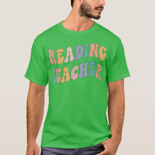 Zurück zum Lehrer, Groovy Retro Reading Teach T-Shirt