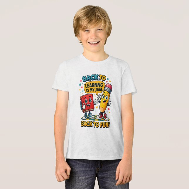 "Zurück zum Lernen ist mein Jam Tri-Blend Shirt (Vorderseite voll)