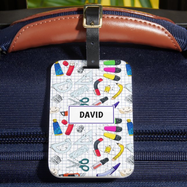 Zurück zum lustigen Party der Schule Gepäckanhänger (Vorderseite Insitu 2)