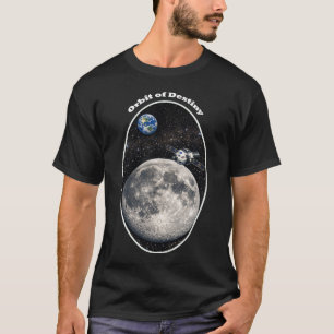 Zurück zum Mond mit Raumschiff und Erde URM T-Shirt