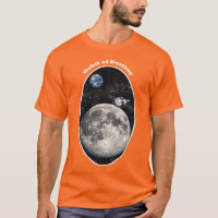 Zurück zum Mond mit Raumschiff und Erde URM