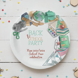 Zurück zum Party der Schule Pappteller