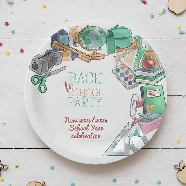 Zurück zum Party der Schule Pappteller (Von Creator hochgeladen)