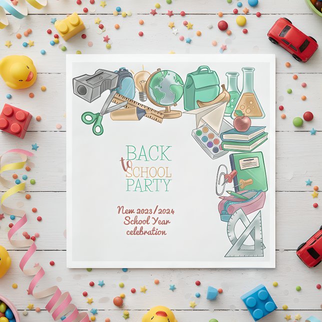 Zurück zum Party der Schule Serviette (Von Creator hochgeladen)