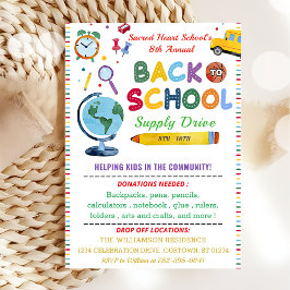 Zurück zum Party der Schulversorgung Einladung