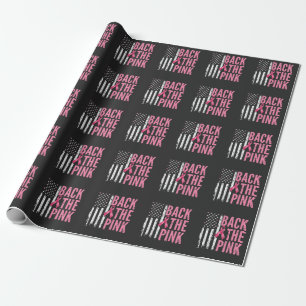 Zurück zum rosa Brustkrebsmonat Geschenkpapier