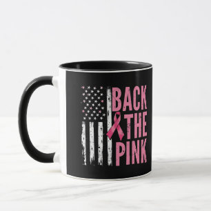 Zurück zum rosa Brustkrebsmonat Tasse