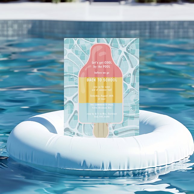 Zurück zum School Pool-Party Einladung (Von Creator hochgeladen)