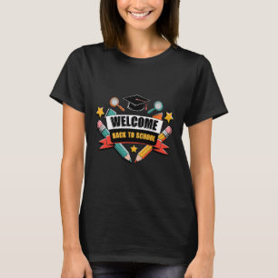 Zurück zum Schul-Shirt Cute 2025 Apple Student Sti T-Shirt