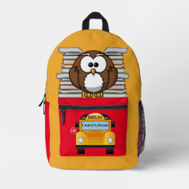 Zurück zum Schulbuch und Backpack Bedruckter Rucksack