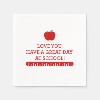 Zurück zum Schulessen Napkin Serviette