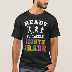 Zurück zum Schulfußball Bereit für die Achte Stadt T-Shirt