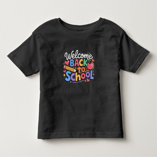 Zurück zum Schullehrer Erster Schultag Funny Kleinkind T-shirt (Vorderseite)