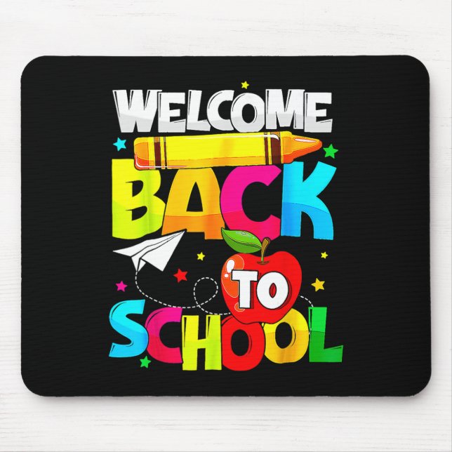 Zurück zum Schulspass Lehrerin Liebe Kind Mousepad (Vorne)