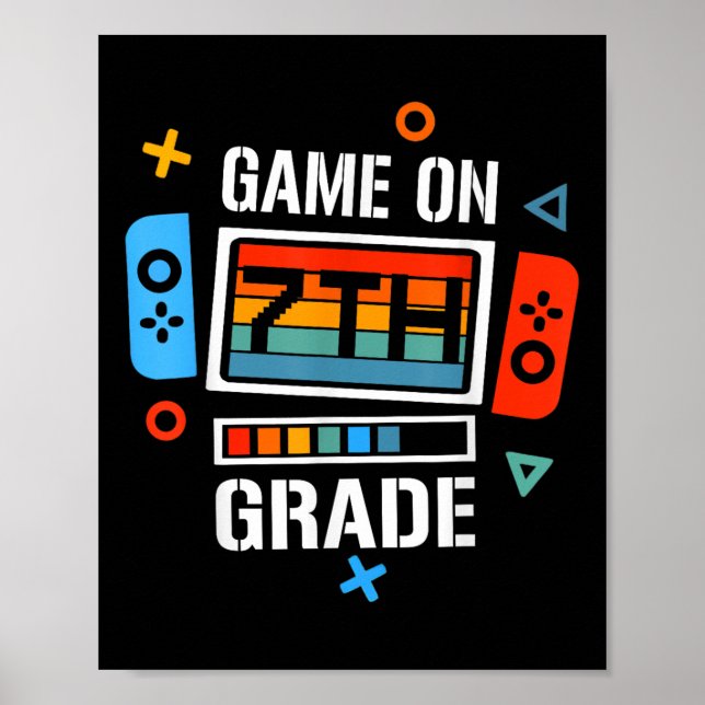 Zurück zum Schulspiel auf der 7. Klasse Funny Game Poster (Vorne)