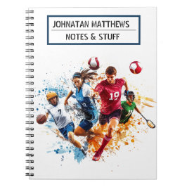 Zurück zum Schulsport Spiral Foto Notebook Notizblock