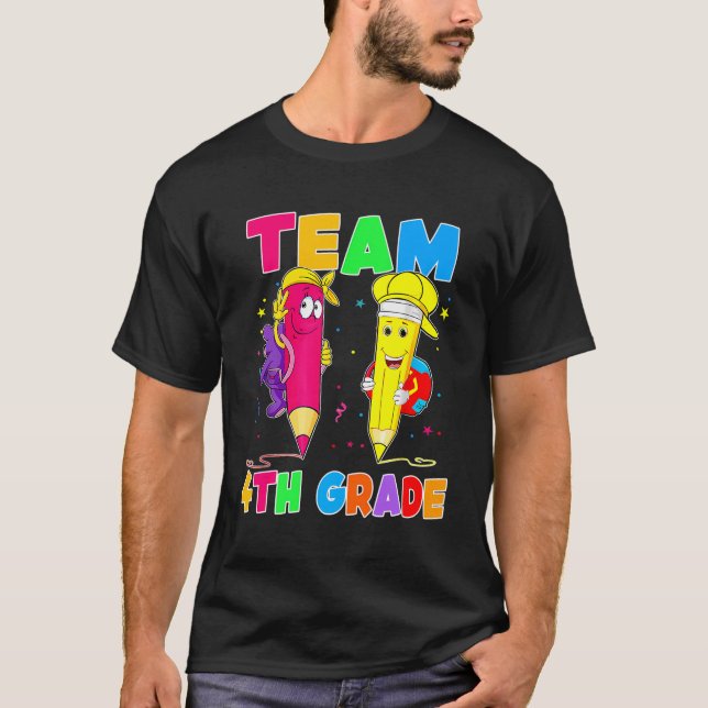 Zurück zum Schulteam 4. Klasse Lehrer Student Funn T-Shirt (Vorderseite)