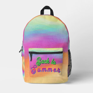Zurück zum Sommer Bedruckter Rucksack