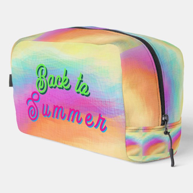 Zurück zum Sommer Toilettenbeutel Waschbeutel (Rechte Ecke)