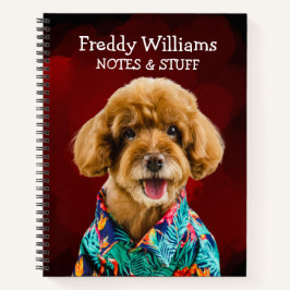 Zurück zum Spielzeug-Poodle-Notebook Notizbuch