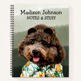 Zurück zum Spielzeug-Poodle-Notebook Notizbuch
